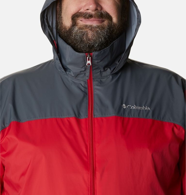 Men's Columbia Glennaker Lake Rain Jackets Red | Plus Size CA-I5834